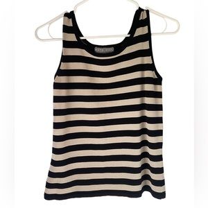 Kate Hill | Striped Knit Sleeveless Blouse